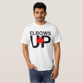 Elbows Up Canada Never 51stシャツ、アンチ – トランプCD Tシャツ (正面フル)