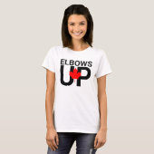 Elbows Up Canada Never 51st Tシャツ、アンチ – トランプ Tシャツ (正面フル)