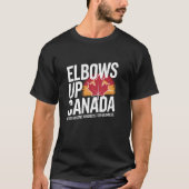Elbows Up Canada Never Mistake Kindness for Weakne Tシャツ (正面)