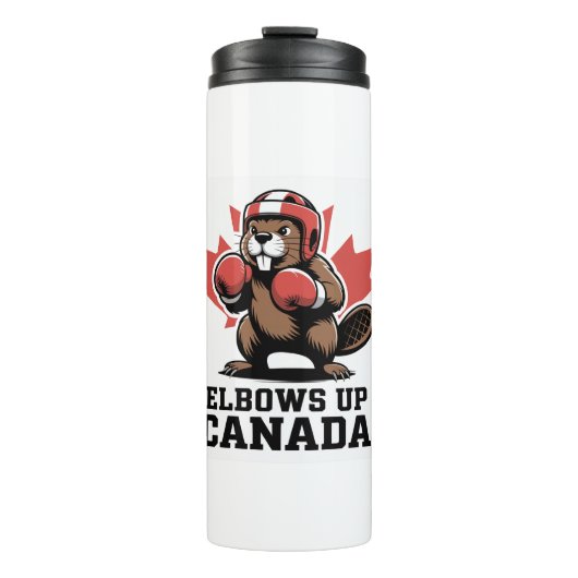 Elbows Up Canada | Quirky Canadian Pride Gift タンブラー (正面)