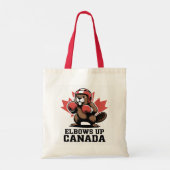 Elbows Up Canada | Quirky Canadian Pride Gift トートバッグ (裏面)