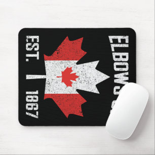 Elbows Up Canada True North Strong Canadian 誇りを持った マウスパッド