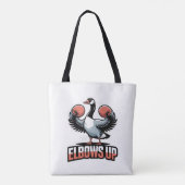 Elbows Up – Fighting Canadian Goose トートバッグ (裏面)