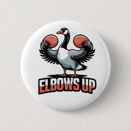 Elbows Up – Fighting Canadian Goose 缶バッジ