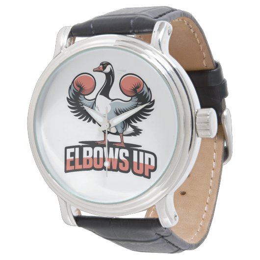 Elbows Up – Fighting Canadian Goose 腕時計 (アングル)