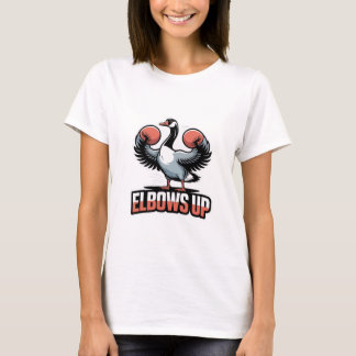 Elbows Up – Fighting Canadian Goose Tシャツ
