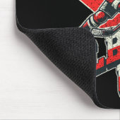 Elbows Up Hockey Player Maple Leaf Canadian Athlet マウスパッド (コーナー)