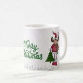 Elch mit Baum コーヒーマグカップ (正面右)