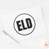 ELD – エルドラドクラシックラウンドステッカー ラウンドシール (封筒)