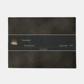 Elden Ring doormat, "Trap ahead" rated ドアマット