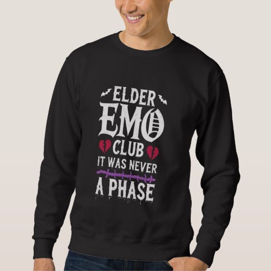 Elder Emo Club It Was Never A Phase スウェットシャツ (正面)