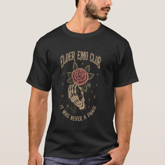 Elder Emo Club It Was Never a Phase Tシャツ (正面)