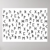 Elder futhark runes ポスター (正面)
