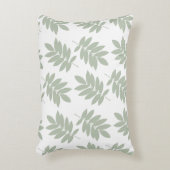 Elder Leaf Big Pattern 2Way Green+White アクセントクッション (正面(垂直))