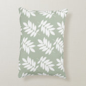 Elder Leaf Big Pattern 2Way Green+White アクセントクッション (裏面(縦))