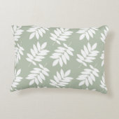 Elder Leaf Big Pattern 2Way Green+White アクセントクッション (裏面)