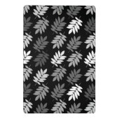 Elder Leaf Pattern Black White Grey ミニクリップボード (裏面)