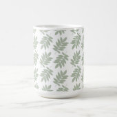 Elder Leaf Pattern Green+White コーヒーマグカップ (中央)