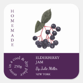 Elderberry Small Businessラベル スクエアシール