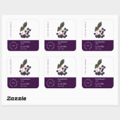 Elderberry Small Businessラベル スクエアシール (シート)
