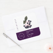 Elderberry Small Businessラベル スクエアシール (封筒)