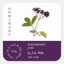 Elderberry Small Businessラベル スクエアシール