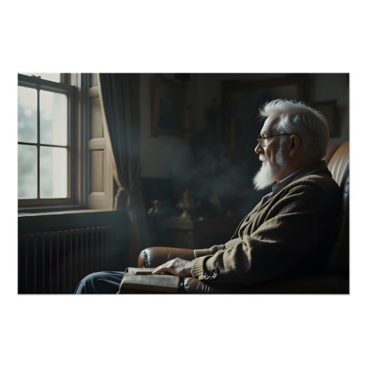 Elderly Contemplative Solitude ポスター (正面)