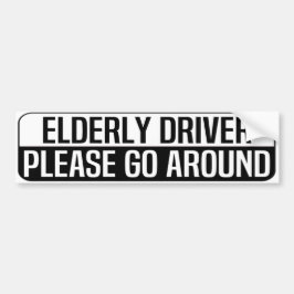 elderly driver please go around バンパーステッカー