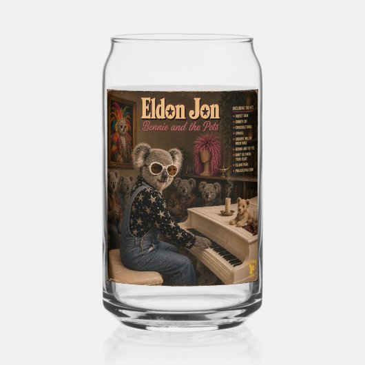 Eldon John: パロディ ガラス缶 (正面)