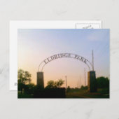 Eldridge Park in Elmira, NY at Sunsetポストカード ポストカード (正面/裏面)