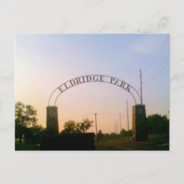 Eldridge Park in Elmira, NY at Sunsetポストカード ポストカード