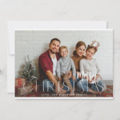 EleミニマモダンリストMerry Christmas Photo (正面)