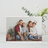 EleミニマモダンリストMerry Christmas Photo (スタンド正面)