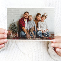 EleミニマモダンリストMerry Christmas Photo