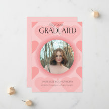 Eleagant pink hearts Graduation