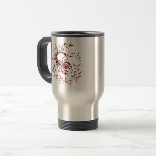 Eleagant Scorpio Zodiac Mug トラベルマグ (正面左)