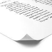 ELEANORボヘミアン水色サボテン座席表 ポスター (角)