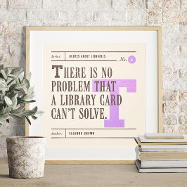 Eleanor Brownによるクラシックライブラリ引用文 ポスター