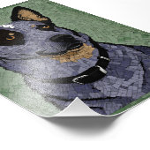 Eleanor the Blue Heeler フォトプリント (角)