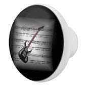 Elecギター~3-Dの楽譜の枕~Gray/Black BG セラミックノブ (右)