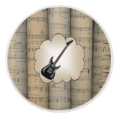 Elec Guitar~Cloud~によって転がられる楽譜の背景の~ セラミックノブ (正面)