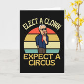 Elect A Clown Expect A Circus Joe Biden Out カード (黄色い花)