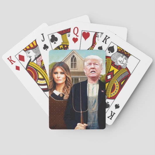 Election 2016 American Gothic Playing Cards トランプ (裏面)