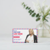 Election Campaign Political Candidate Personalized 名刺 (スタンド正面)