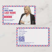 Election Campaign Political Candidate Personalized 名刺 (正面/裏面)