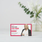 Election Campaign Red Republican Party Candidate 名刺 (スタンド正面)