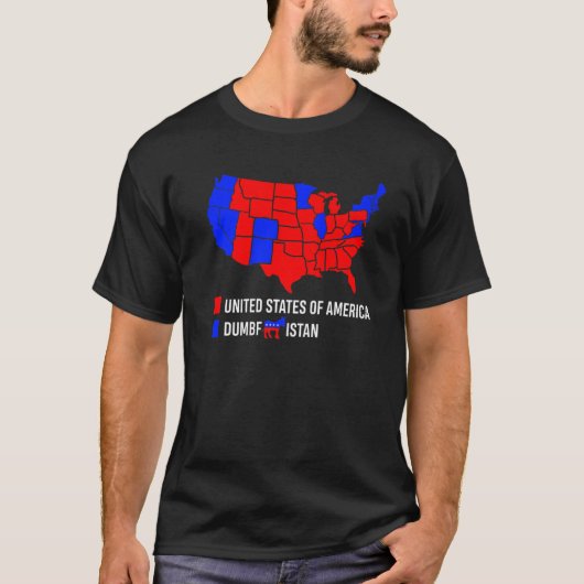 Election Map United States Of America Tシャツ (正面)