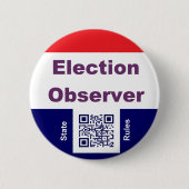 Election Observer, with state rules 缶バッジ (正面)