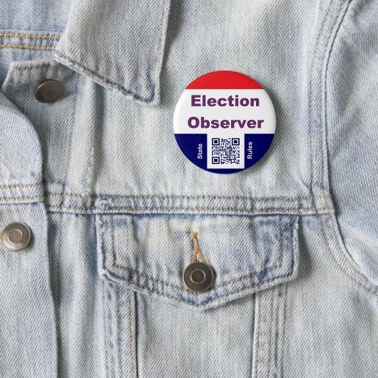 Election Observer, with state rules 缶バッジ (インサイチュ)
