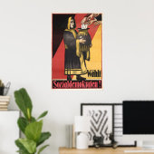 Election Poster 1920s German Labour Party SPD Wall ポスター (ホームオフィス)